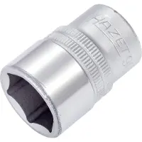 Hazet Dopsleutel 900-19 · 1/2 inch (12,5 mm) vierkant hol · Buiten-zeskant-tractieprofiel · SW 19 mm