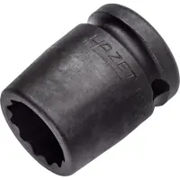 Hazet Krachtdopsleutel 900SZ-18 · 1/2 inch (12,5 mm) vierkant hol · Buitentwaalfkant tractieprofiel · SW 18 mm