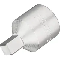 Hazet Carter-dopsleutelbit 3702 · 1/2 inch (12,5 mm) vierkant hol · Binnen-vierkant-profiel · SW 8 mm