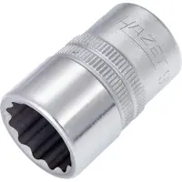 Hazet Dopsleutel 900Z-17 · 1/2 inch (12,5 mm) vierkant hol · Buitentwaalfkant tractieprofiel · SW 17 mm