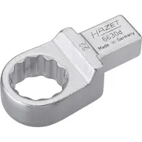 Hazet Insteekringsleutel 6630D-22 · 14 x 18 mm insteekvierkant massief · Buitentwaalfkant tractieprofiel · SW 22 mm