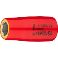 Hazet Dopsleutel · geïsoleerd 900KV-13 · 1/2 inch (12,5 mm) vierkant hol · Buiten-zeskant-tractieprofiel · SW 13 mm