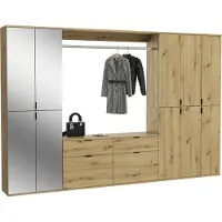 Ebuy24 ProjektX garderobe opstelling P3 eiken decor.