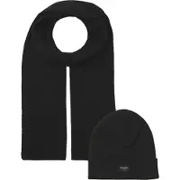 Jack & Jones Sjaal 'JACDNA' zwart / wit
