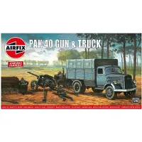 Airfix 1/76 PAK 40 GUN & TRUCK