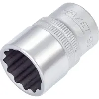 Hazet Dopsleutel 900AZ-3/4 · 1/2 inch (12,5 mm) vierkant hol · Buitentwaalfkant tractieprofiel · SW 3/4?