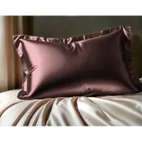 Sleeptime Beauty skin care dekbedovertrek Glossy - Bruin