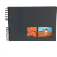 Exacompta Milano Fotoalbum Spiraal Harde kaft Papier 22 x 32 x 3 cm Zwart