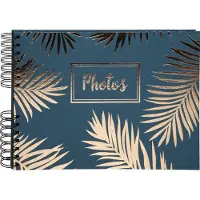 Exacompta Palma Fotoalbum Spiraal Harde kaft Papier 22,8 x 33 x 3 cm Blauw