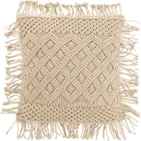 J-Line Kussens COUSSIN COSY LOS COT BEIGE (45x45x1cm) dames 45x45 cm