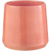 J-Line Bloempot rond keramiek roze medium