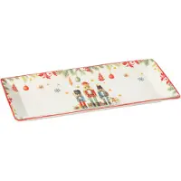 J-Line Bord rechthoekig notenkraker giftbox keramiek wit