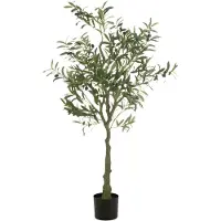 J-Line Olijfboom pot kunstmatig groen small