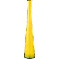 J-Line Vaas viooltje glas geel medium