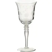 J-Line Wijnglas rode wijn gegraveerd glas transparant