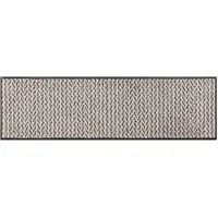 Wash & dry was+droog deurmat Duo Latte 35x75cm, wasbaar binnen en buiten