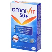 Omnivit 50+ | Multivitamine voor Energie, Immuniteit, Geheugen & Gezondheid van de Ogen 30 St Capsules