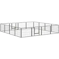 PawHut , veelzijdige ren voor puppy's, 16-hoekig, 60 cm hoog, buitengebruik, omheining voor puppy's, hondenren