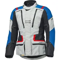 Held Hakuna Matata 3 Lichtgrijs Blauw Rood Waterdicht Textiele Motorjas Maat Short L