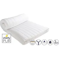 Vitality Pur - Traagschuim Topper 5cm - Tweepersoons Topdekmatras - 140x200 - incl. Gratis Hoofdkussen