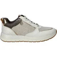 Tamaris Sneakers laag chamois / donkerbruin / goud / wit