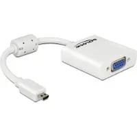 DeLOCK Micro HDMI naar VGA adapter - wit - 0,15 meter