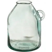 Jline Vaas handvat cilinder gerecycleerd glas small
