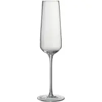 Jline Drinkglas champagne leo glas transparant