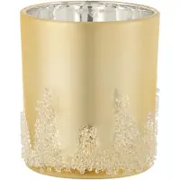 J-Line T-lichthouder suiker frosted goud large