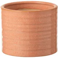 J-Line Bloempot effen rond keramiek pompelmoes small