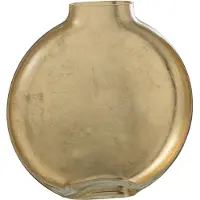 J-Line 28833 Vaas Miki Verre Transparant/Goud Large - 24 x 5 x 25,5 cm