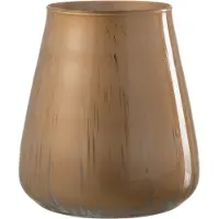 J-Line Windlicht glas antiek bruin large