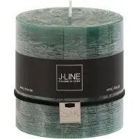 J-Line Cilinderkaars donkergroen -64u
