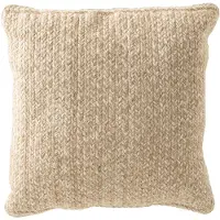 J-Line kussen miami outdoor polyester /wit 42x44x10cm