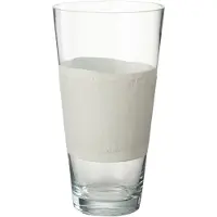 J-Line Vaas delph glas transparant/wit small
