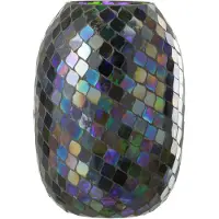 J-Line Windlicht mozaiek glas paars extra large