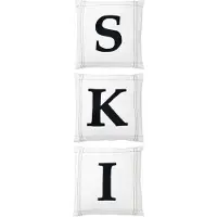 Jline Kussen s-k-i katoen wit assortiment van 3