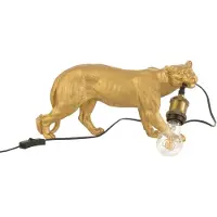 J-Line Table lamp puma resin gold small