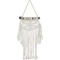 J-Line Hanger franjes katoen wit