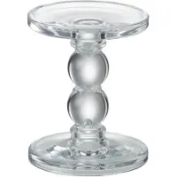 J-Line Kaarshouder druppels glas transparant small