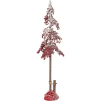 J-Line Kerstboom decoratief grote bessen plastiek rood large