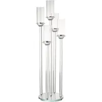 J-Line kaarshouder 5 groot glas 30x30x100cm