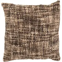 J-Line kussen tweed acryl/katoen /beige 45x45x12cm
