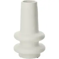 J-Line Vase lyra clay white small