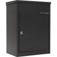 Rottner Pakketbrievenbus Nathan 500 Zwart |53,5x38x25cm|