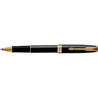 Parker Sonnet rollerballpen | zwart met goud afgewerkte trim | fijne punt met zwarte inkt | met Geschenkdoos