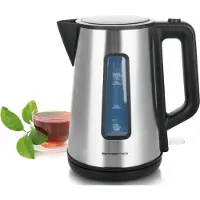 Emerio Waterkoker 2200W - 1.7L - Water niveau indicator - Verborgen verwarmingselement - Automatische uitschakeling - Koele wand - RVS/Zwart - WK-122829