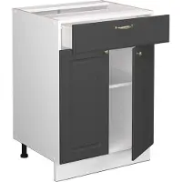 Vicco Fame-Line Keukenonderkast – 60 cm met lade, WB Eik Antraciet-goud