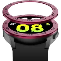 Strap-it Bezel ring tijd - Randbeschermer geschikt voor Samsung Galaxy Watch 5 44mm - bordeaux