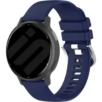 Strap-it Smartwatch siliconen Classic bandje - geschikt voor Garmin Vivoactive 4 (45mm) / Venu 2 / Venu 3 / Forerunner 255 / Forerunner 265 - donkerblauw